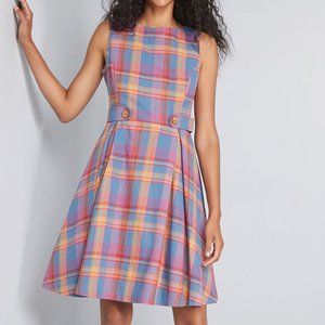 ModCloth Something Sixties Cotton Linen Dress 2
